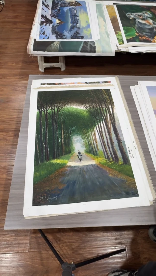 油画【89号】约90*60丨朝鲜原创纯手绘孤品油画丨顺丰包邮