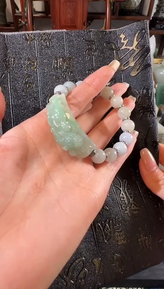 银S925镶嵌手串翡翠11111111