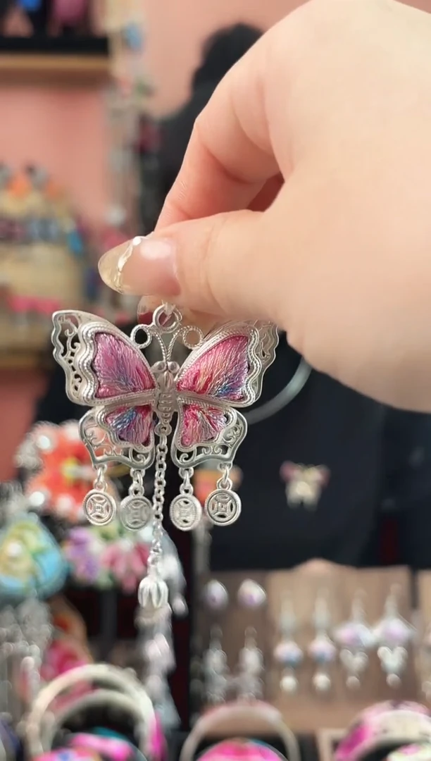 织绣艺枝独绣手工饰品147