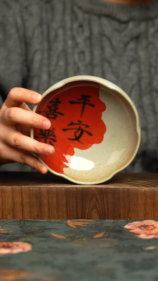 杯釉下彩手工手绘同款陶器