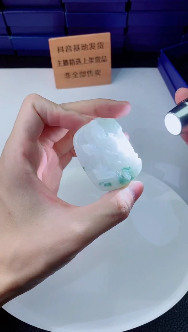 翡翠未镶嵌颈饰      `
