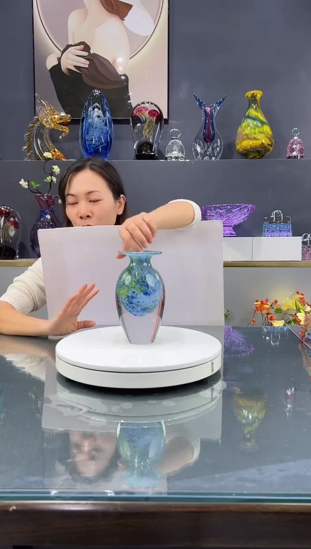 手工艺品琉璃水晶琉璃花瓶1个