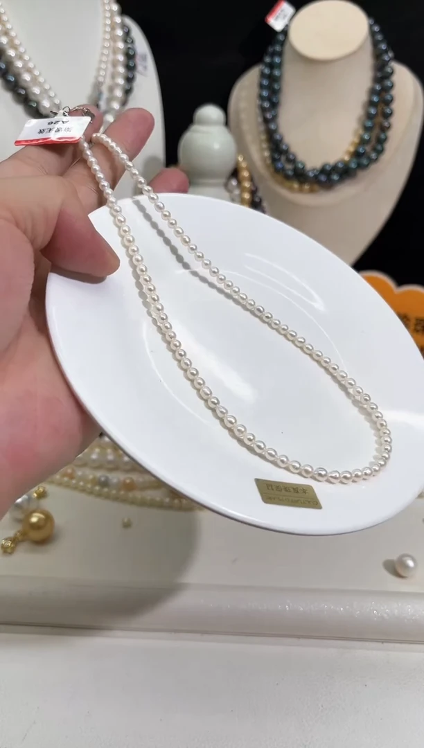 颈饰未镶嵌淡水珍珠小米珠项链