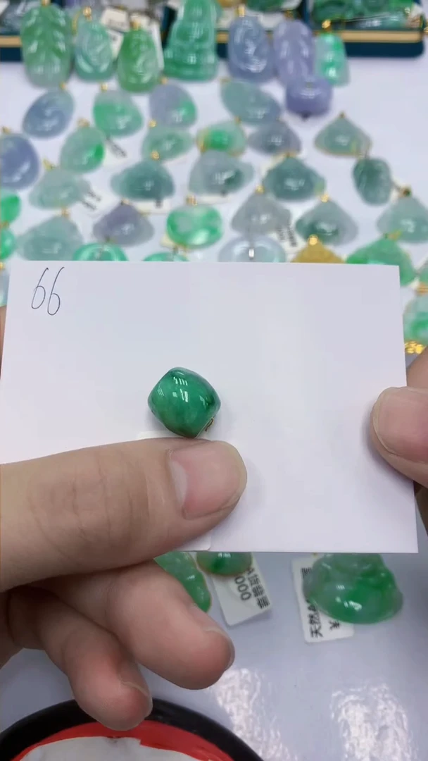 颈饰未镶嵌翡翠通*天然缅甸翡翠A货