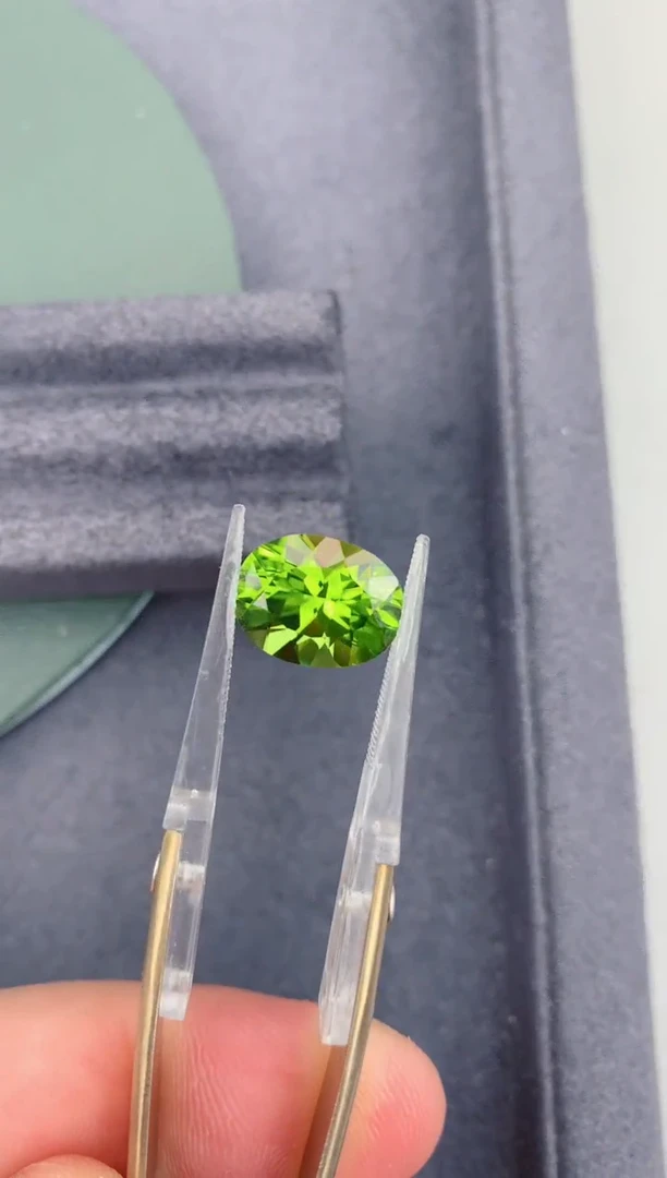 未镶嵌裸石定制橄榄石6ct 橄榄石 定制