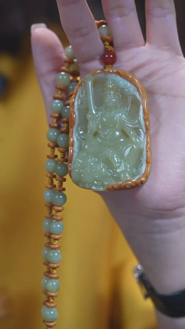 颈饰未镶嵌和田玉文殊