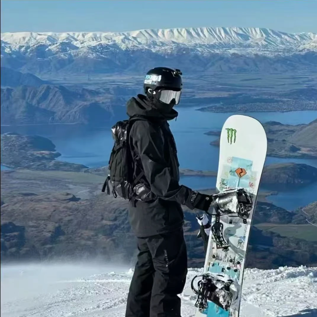 YU-KKLL男士户外运动羽绒连帽防水防风保暖外套