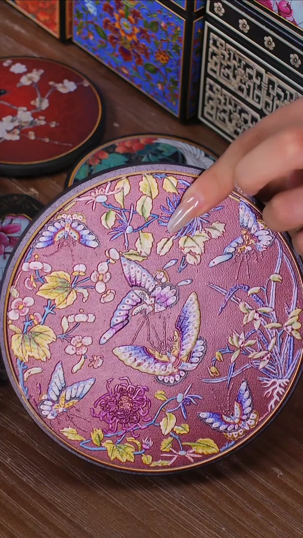 壹藏贰宝花花蝴蝶大垫子一片