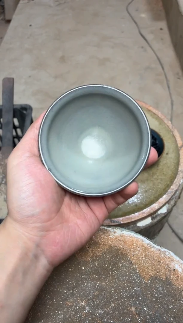 茶盏真柴烧建盏换点柴火