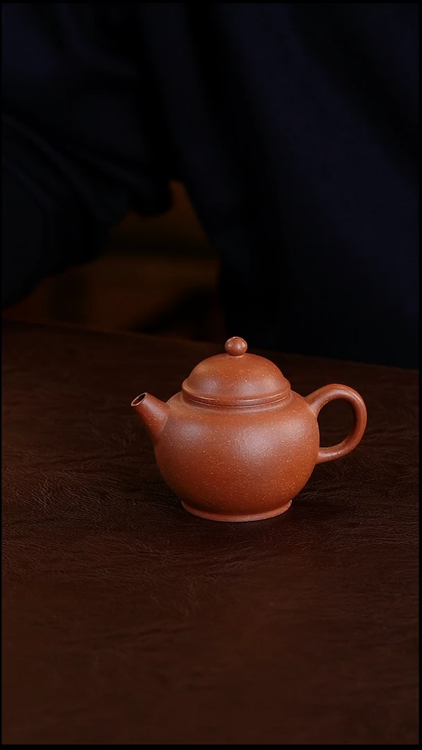 茶壶紫砂降坡泥小巨轮100cc