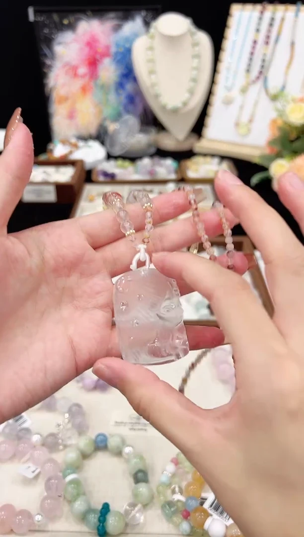未镶嵌颈饰水晶天然水晶 多样性发货发其一 颜色微差