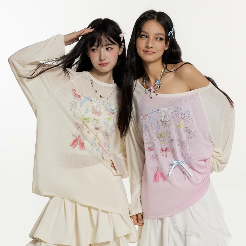 YKYB2025夏季新款蝴蝶百搭长袖罩衫Y52NCT117