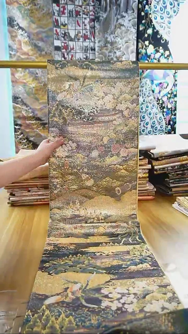 【闪购商品】织绣织锦57六通细密织风景