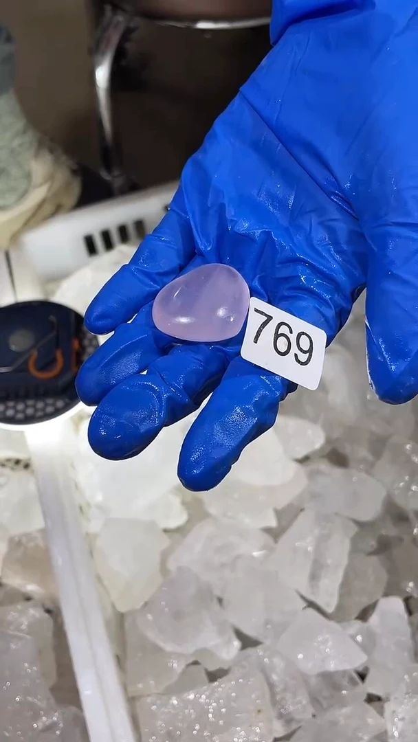 未镶嵌珠宝半成品水晶橙*?粉爱心-769