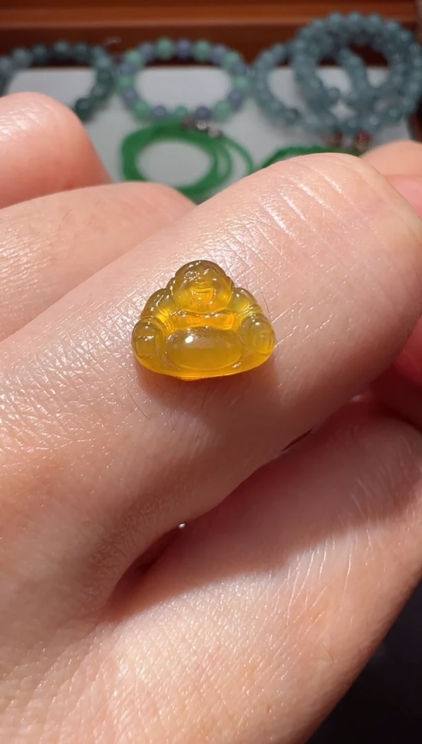 【闪购商品】定制翡翠未镶嵌7.4*9.0*2.6佛公