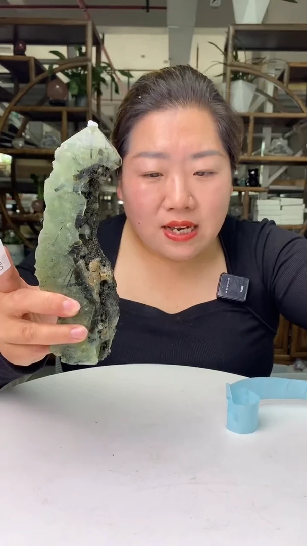 葡萄石未镶嵌柱子葡萄石柱子D342