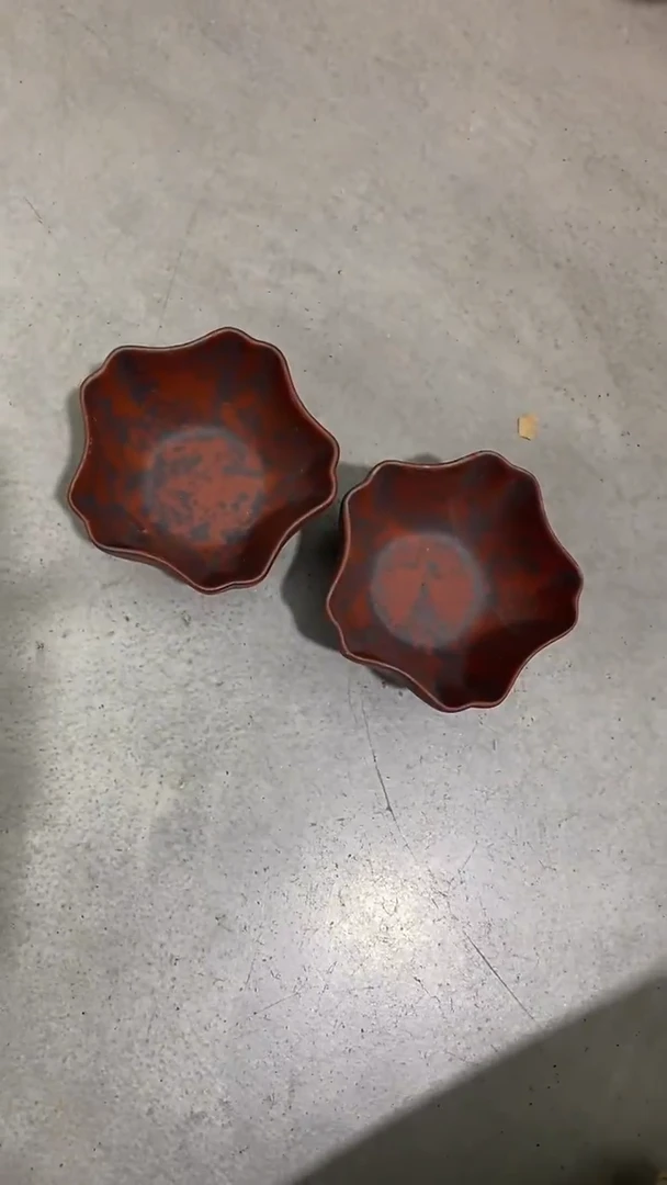 瓷片一对陶瓷茶具茶器