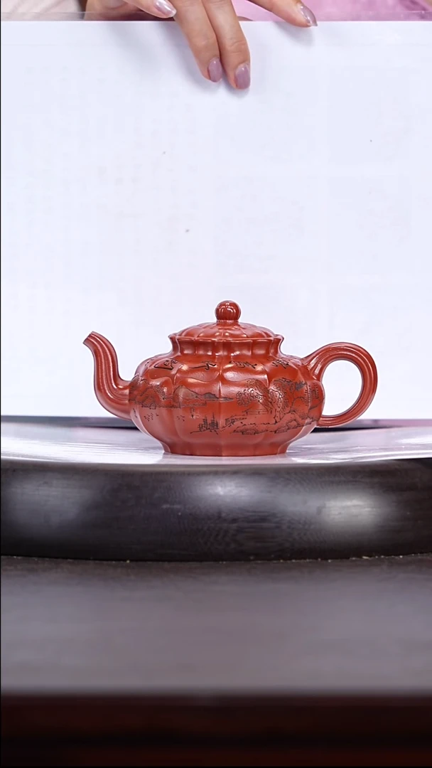 黄振林29-34海棠红泥筋纹器260c