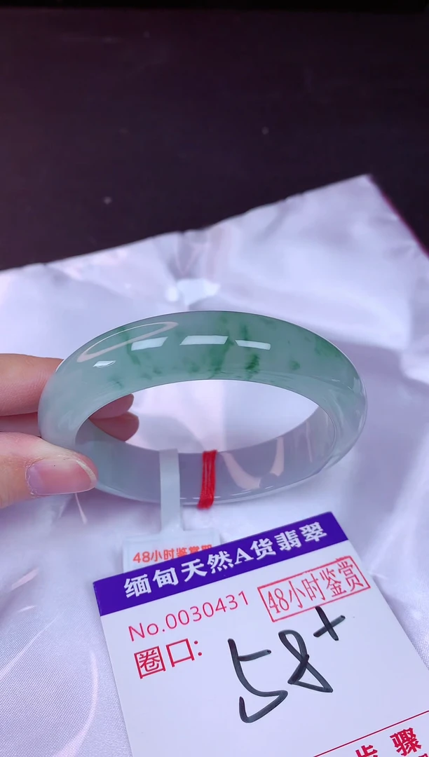 未镶嵌手镯翡翠58（48小时鉴赏期 ）