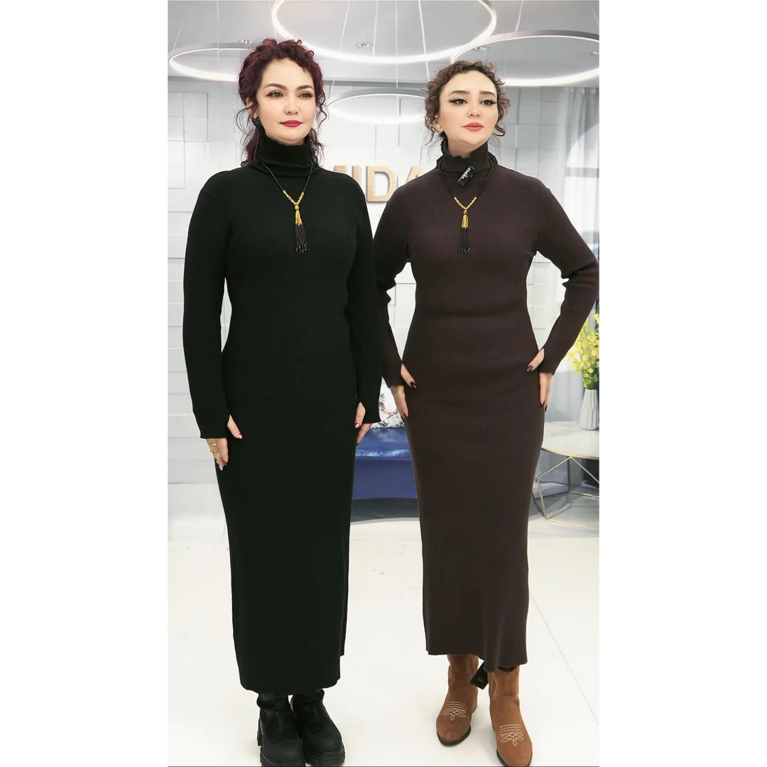 UMIDA气质女士时尚修身针织打底裙