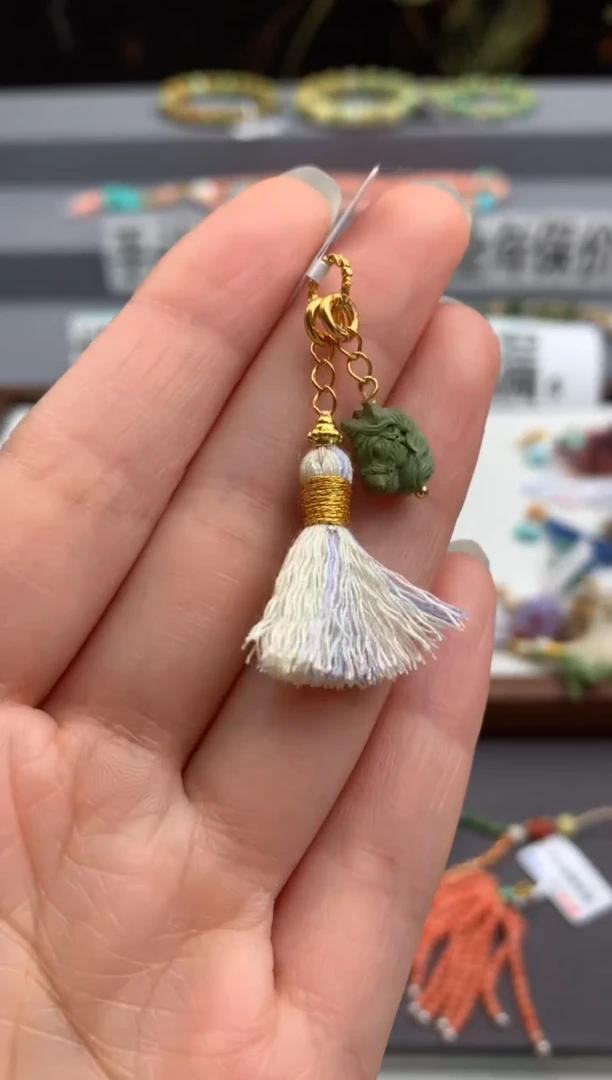 未镶嵌绿松石精工雕刻茜.A268