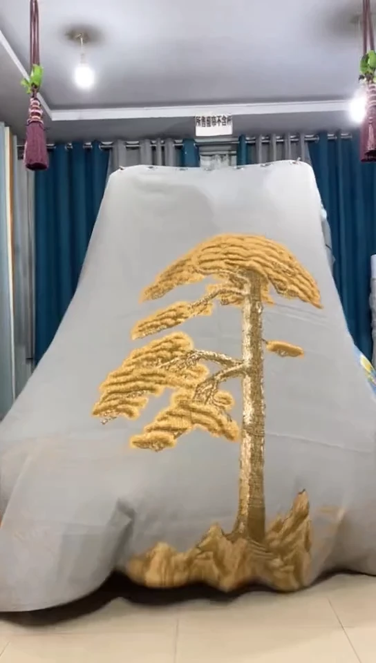 布成品窗帘   52+27