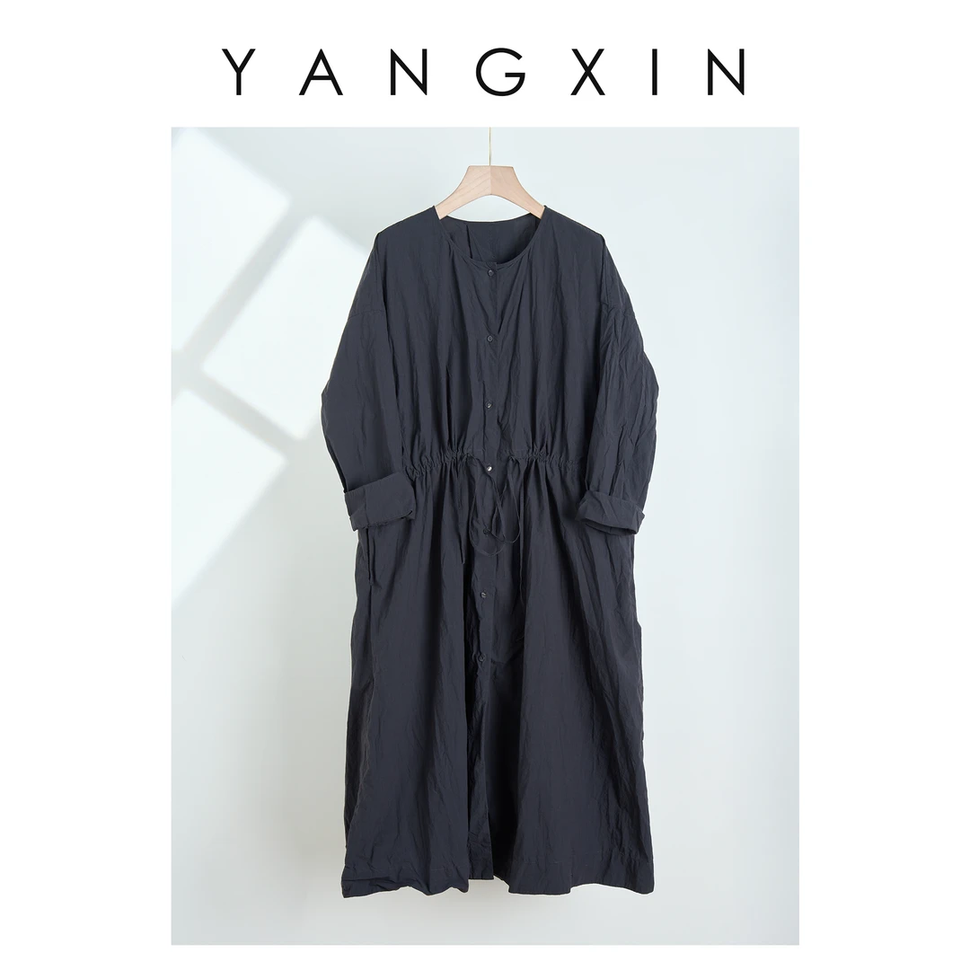 【无龄·杨昕】 “黯彩沉凝”时尚百搭气质连衣裙SS01044