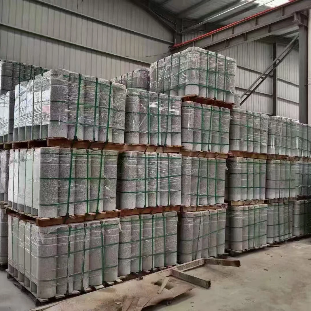 芝麻白603芙蓉白602花岗岩路障石挡车柱圆球源头工厂直发