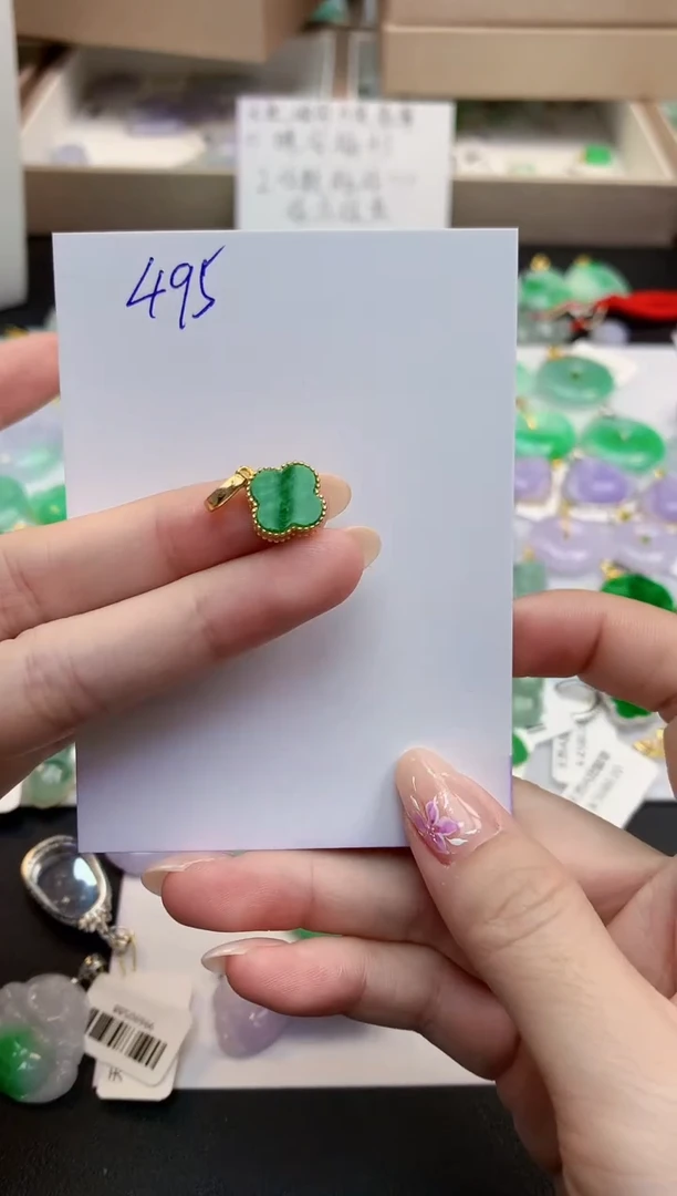 颈饰未镶嵌翡翠天然缅甸A货翡翠