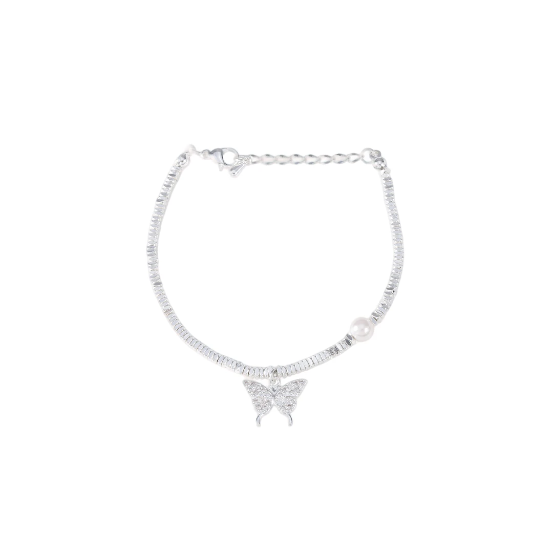 【银影蝶舞】蝴蝶 气质时尚手链19cm 1248