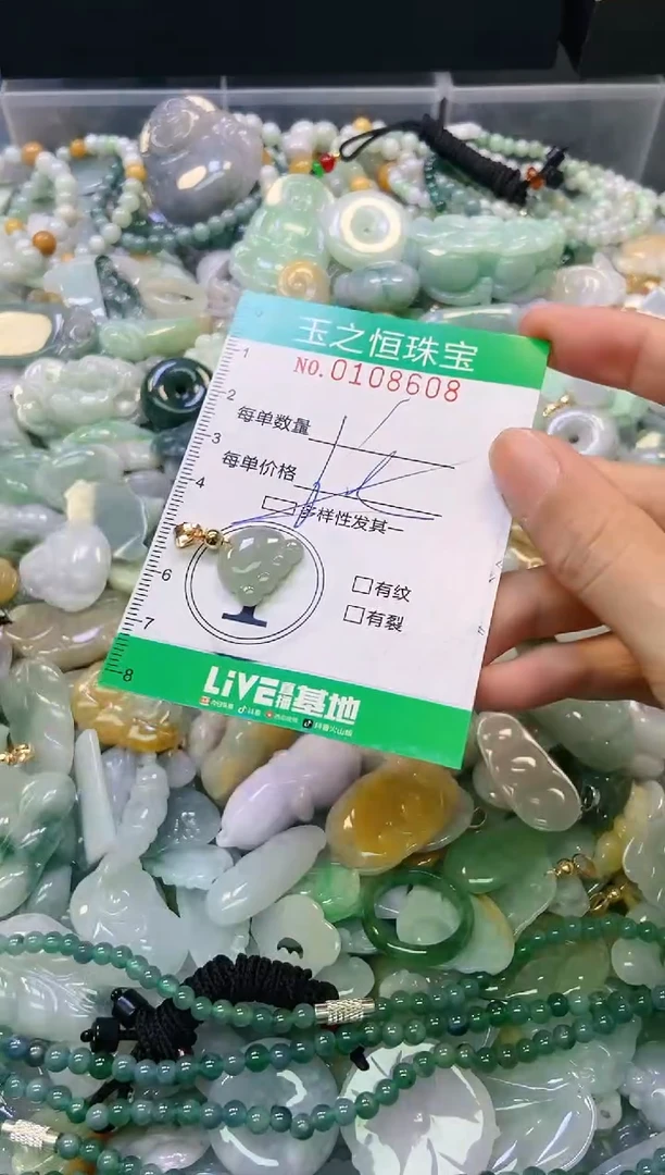翡翠未镶嵌颈饰闪购0108608多样性发其一