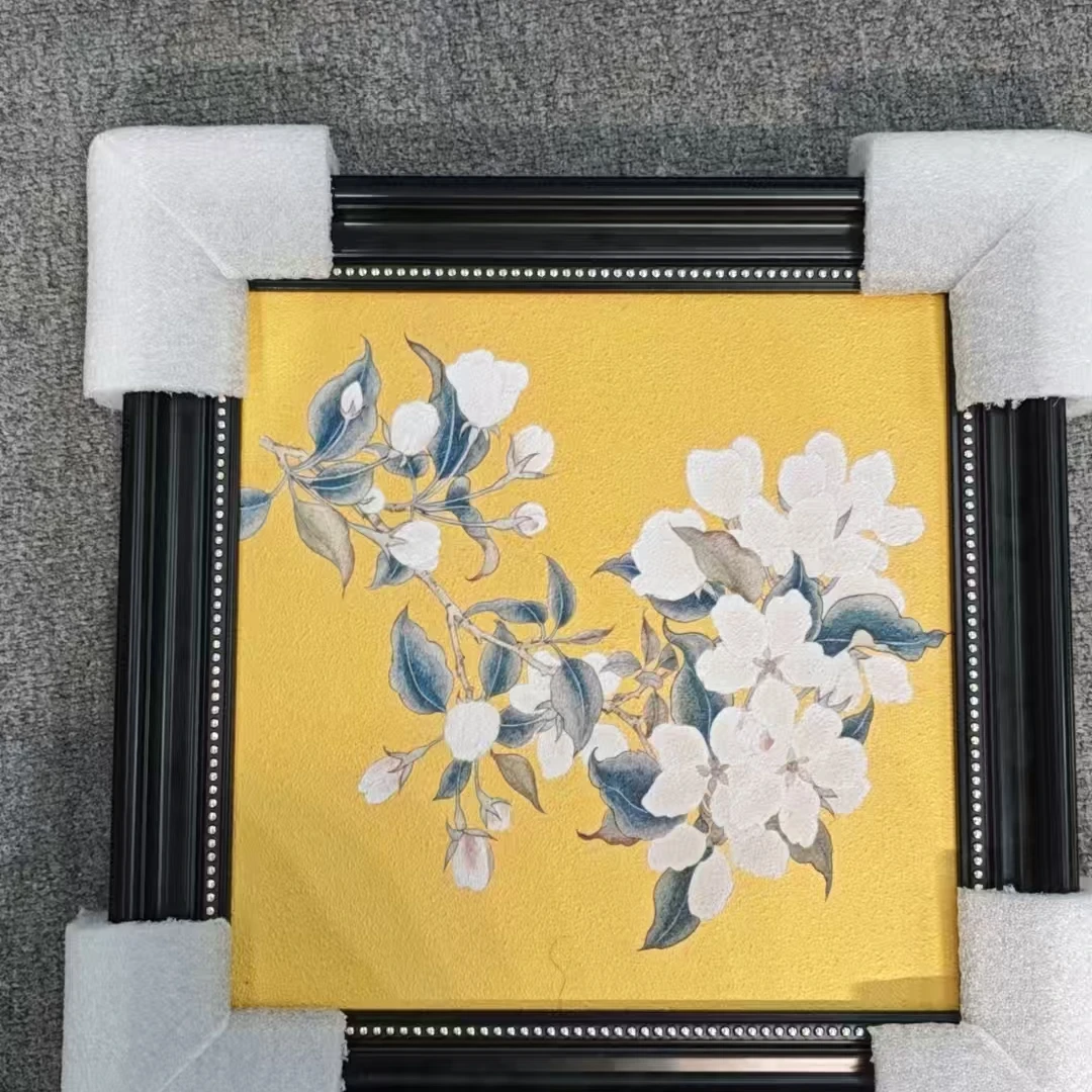 法式中古风挂画复古卧室床头玄关柜摆高级感4040
