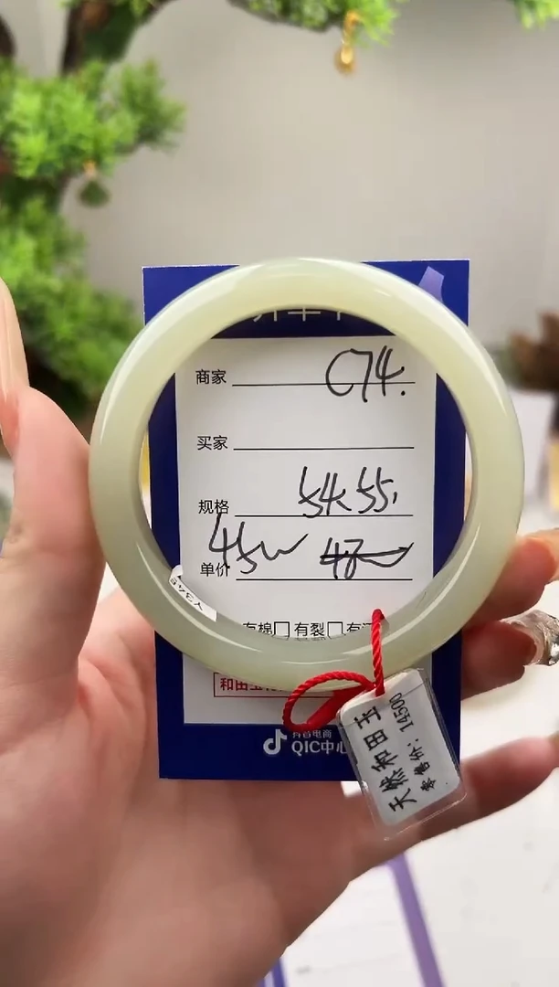 未镶嵌手镯和田玉微色差C74