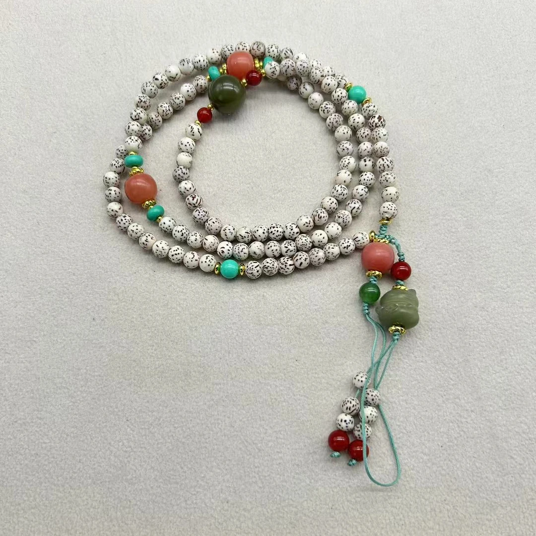 星月菩提三圈款脖挂手机链