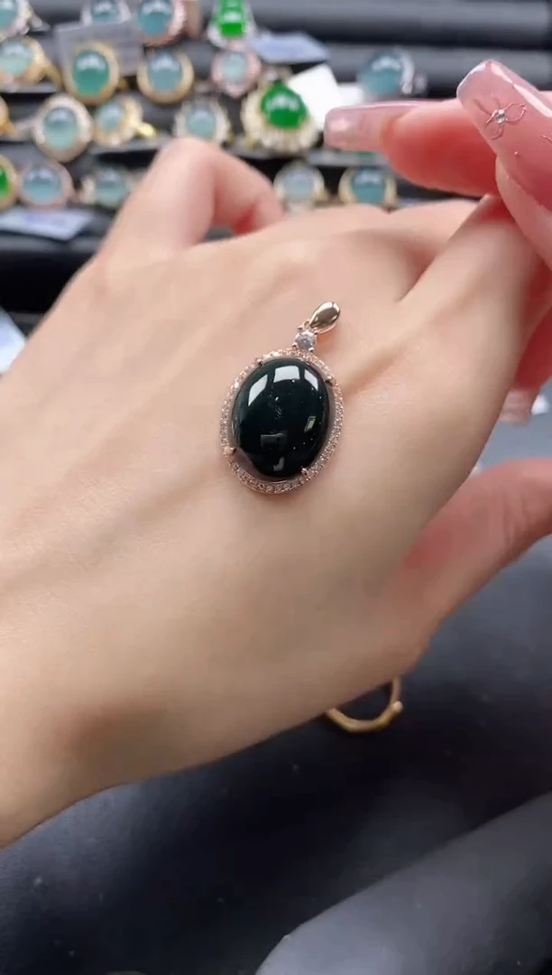 【闪购商品】翡翠戒指银S925镶嵌1111