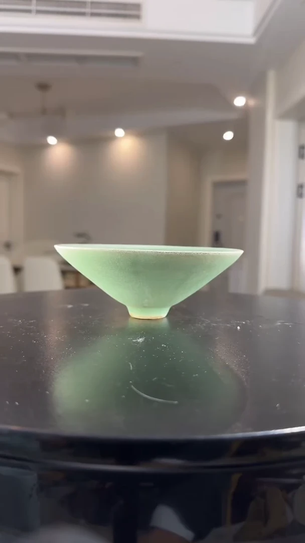 瓷片龙泉青瓷现代青瓷斗笠盏