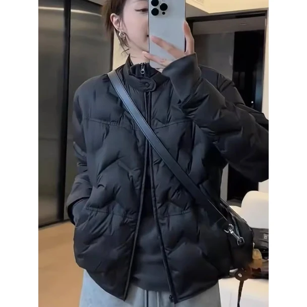 超好看的棉服内胆轻薄女款冬季2025新款独特设计感小众外套高级感