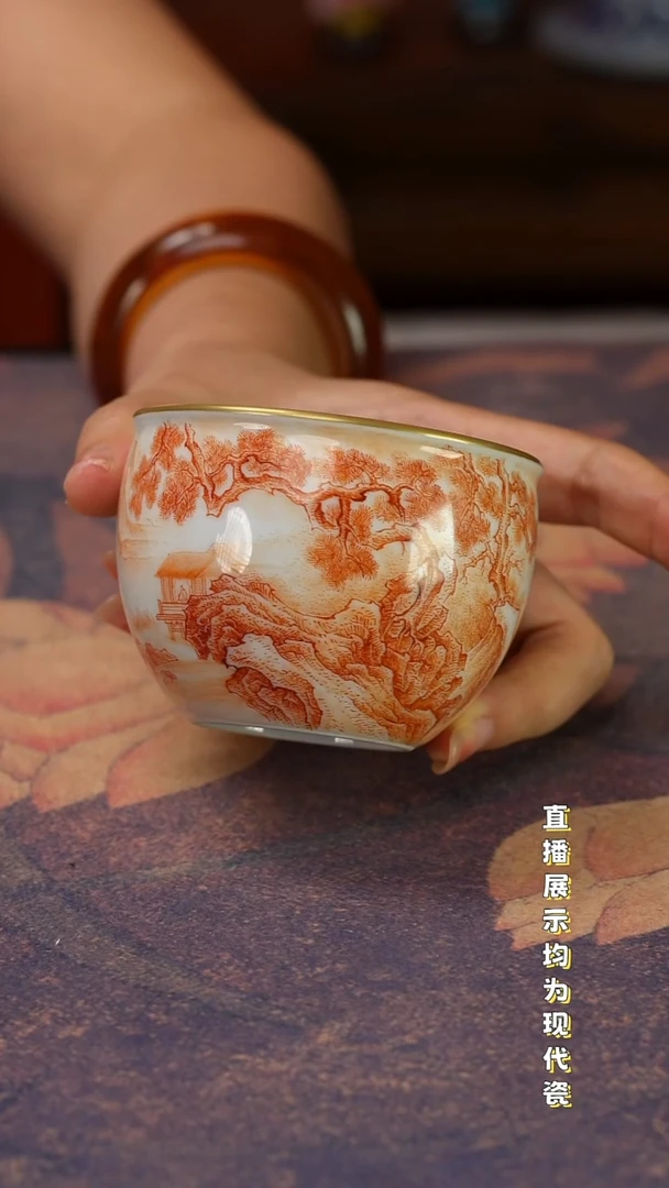 景德 镇手工手绘 陶瓷杯