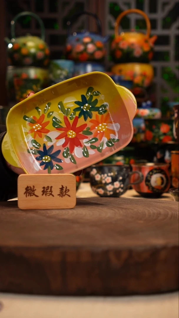 陶瓷油画手绘釉下彩