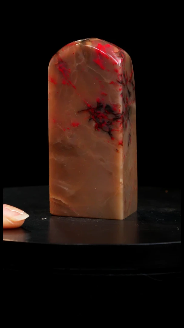 昌化石水草鸡血石稀少品种