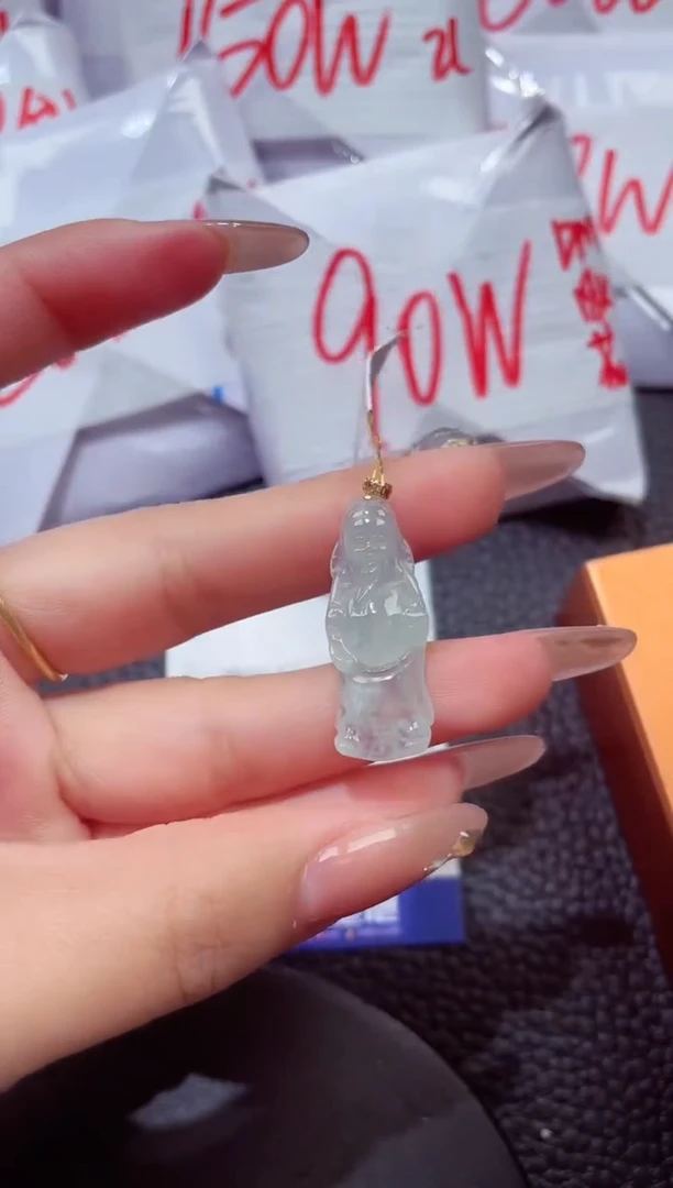 颈饰18K金镶嵌翡翠163