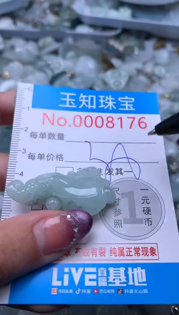 翡翠未镶嵌吊坠(不含链)8176