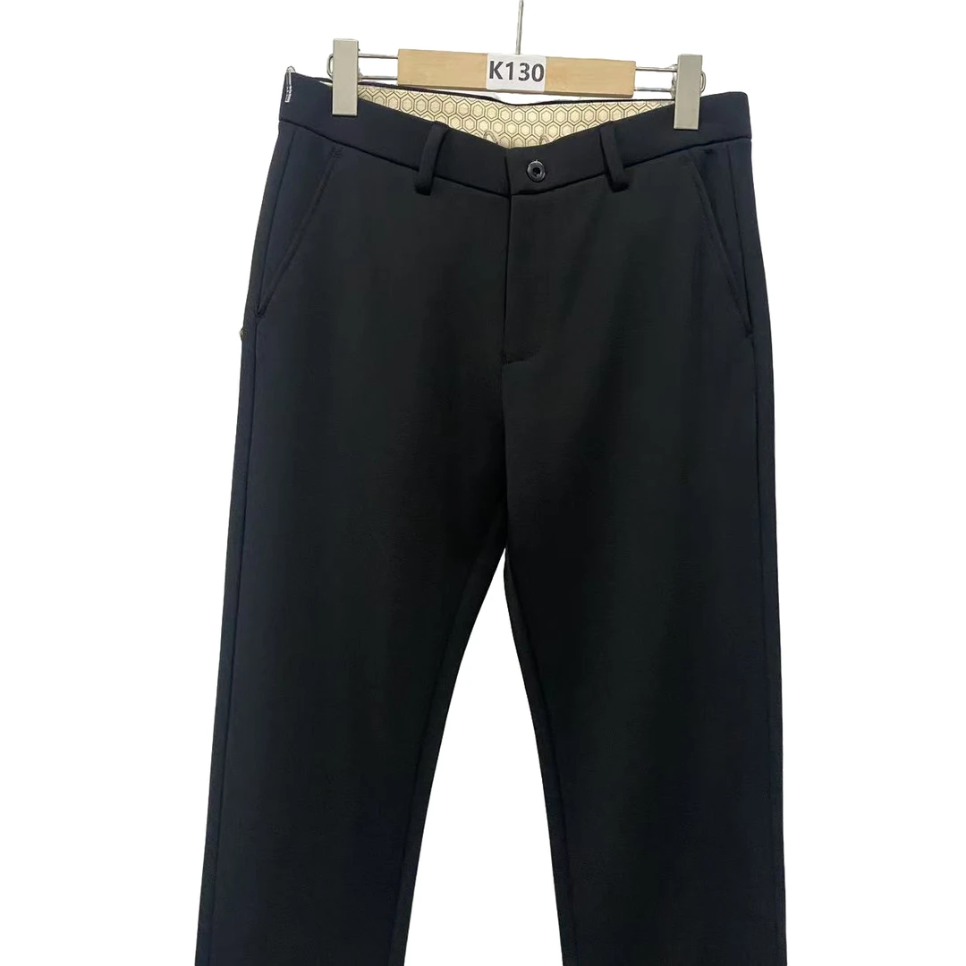 K130【加绒羊毛】石墨烯发热绒商务男装休闲裤#7663