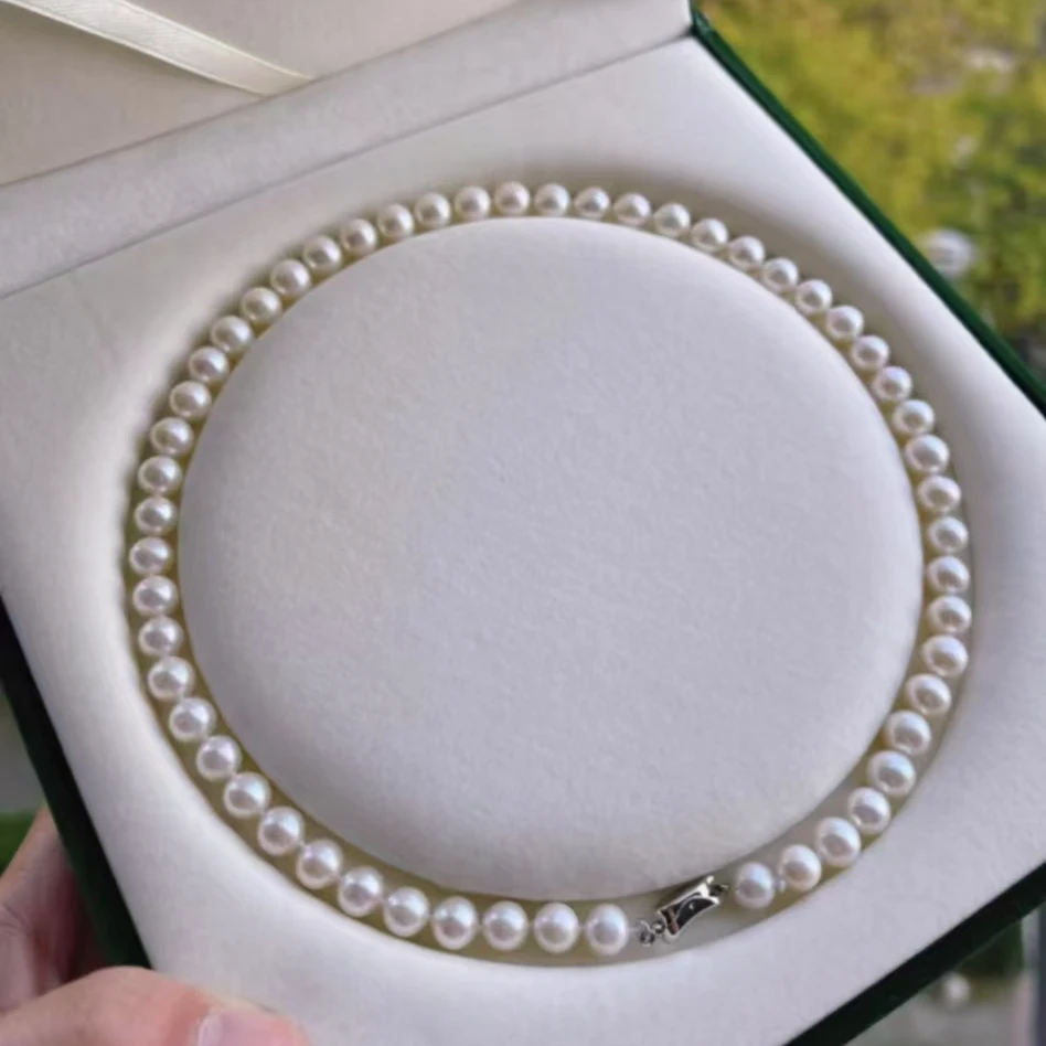 【小迪甄选】天然淡水无核珍珠8-9mm项链 冷白极强光西子品质