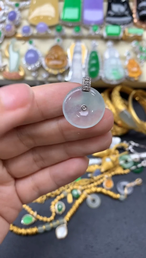 【闪购商品】翡翠颈饰18K金镶嵌266-中国好珍宝