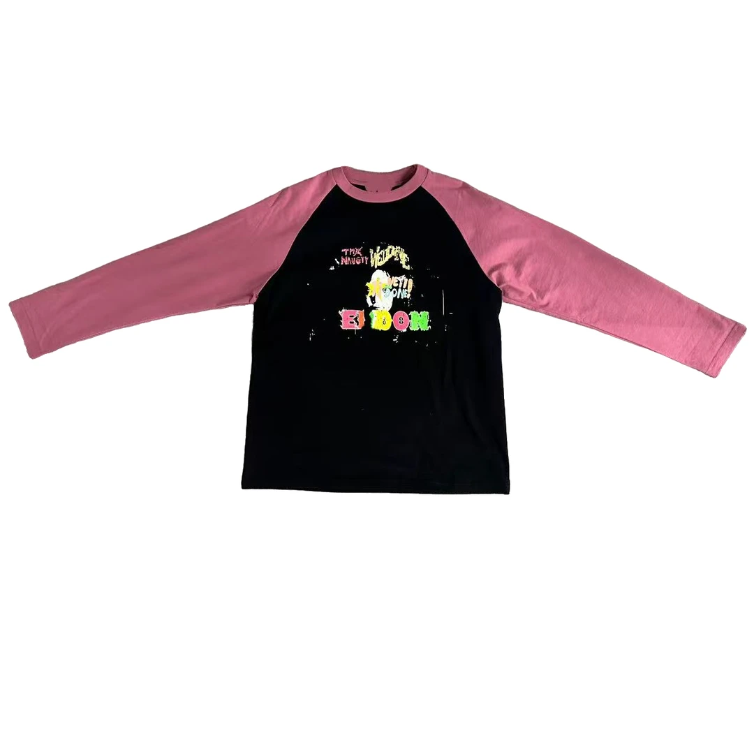 【YELAOBAN】拼接彩绘插肩袖情侣T 10046