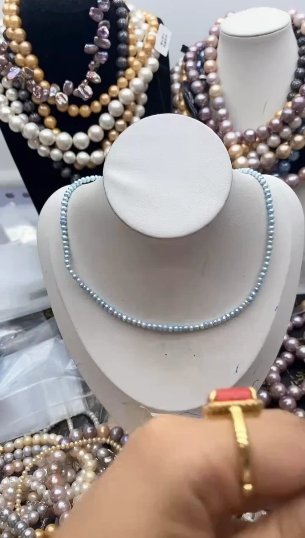 淡水珍珠钛钢颈饰172