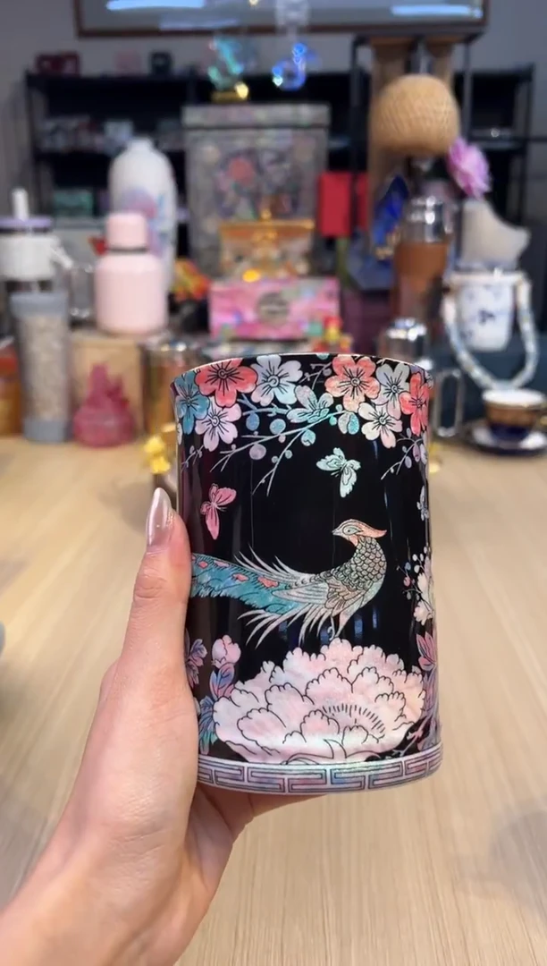 155灵羽和鸣筷子筒-黑色