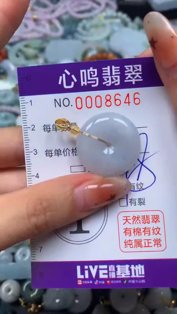 翡翠未镶嵌颈饰闪购008646