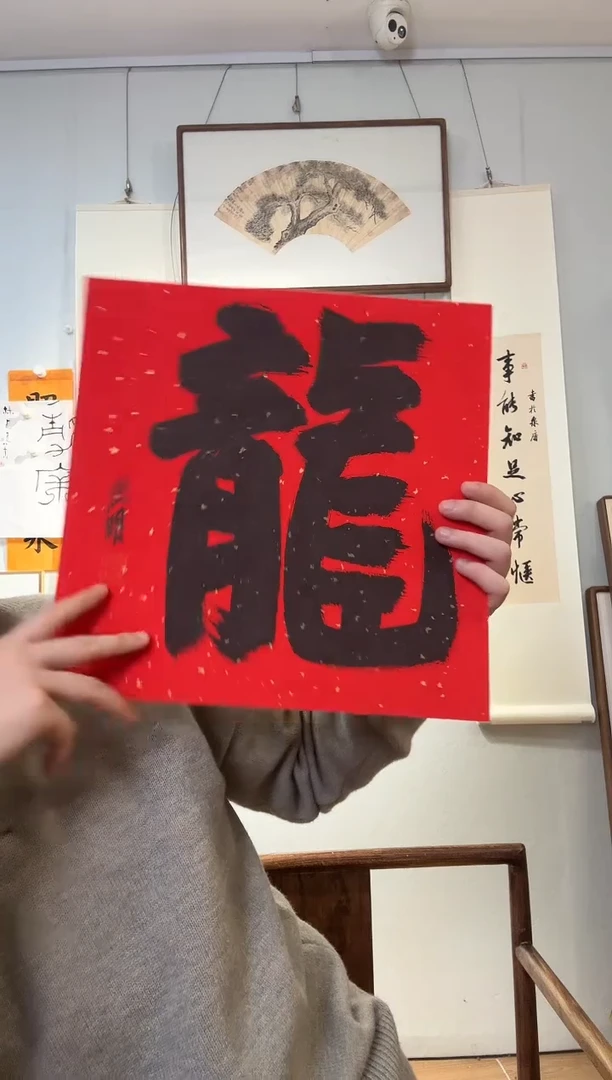 书法金老师 一平尺 龙字